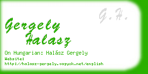 gergely halasz business card