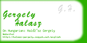 gergely halasz business card